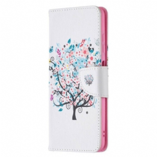 Læder Cover Poco X3 / X3 Pro / X3 NFC Blomstret Træ