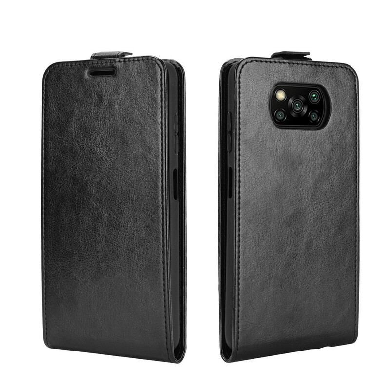 Læder Cover Poco X3 / X3 Pro / X3 NFC Flip Cover Lodret Klap I Lædereffekt