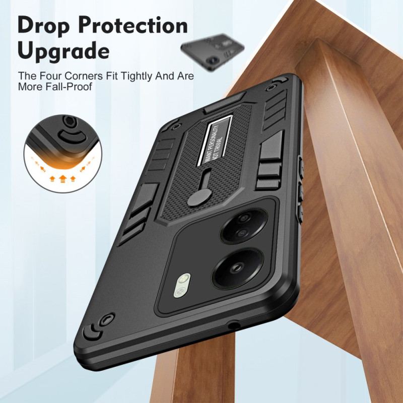 Cover Poco C65 Telefon Etui Silikonestøtte Og Rem