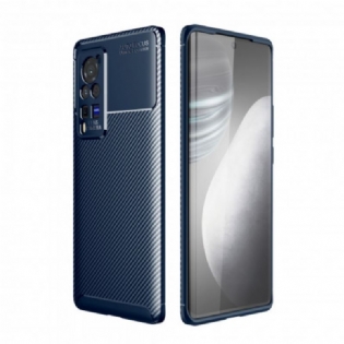 Cover Vivo X60 Pro Fleksibel Kulfibertekstur