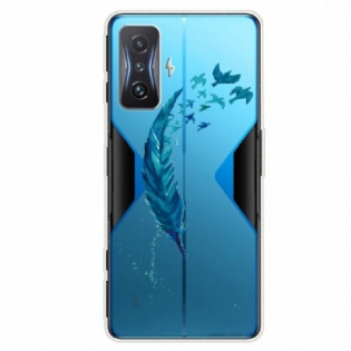 Cover Poco F4 GT Gennemsigtig Fjer