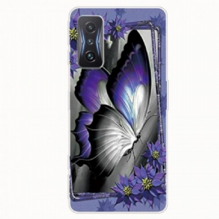 Cover Poco F4 GT Lilla Sommerfugl