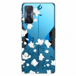 Cover Poco F4 GT Sømløse Hvide Blomster
