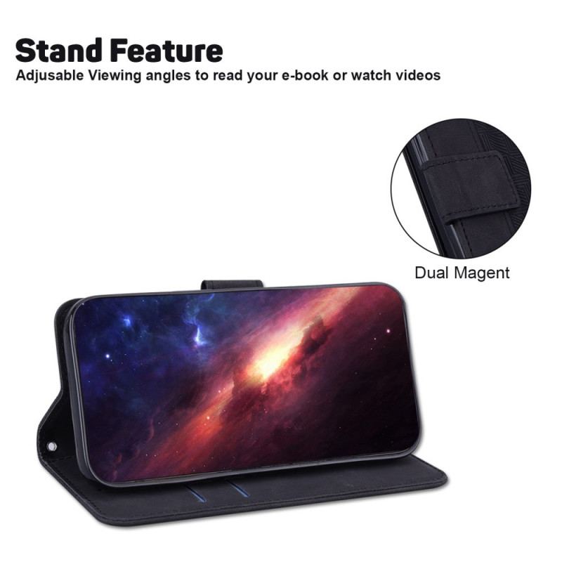 Flip Cover Poco F4 GT Med Snor Strappy Mønster