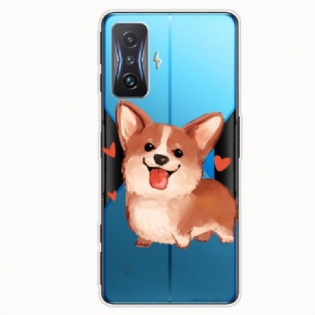 Mobilcover Poco F4 GT Gennemsigtig Hund