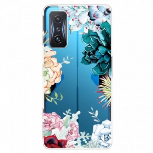 Mobilcover Poco F4 GT Sømløs Blomster