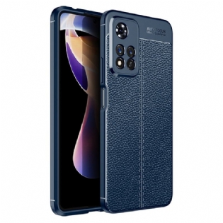 Cover Xiaomi Redmi Note 11 Pro Plus 5G Dobbelt Linje Litchi Læder Effekt