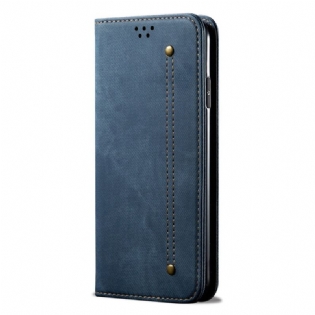Cover Xiaomi Redmi Note 11 Pro Plus 5G Flip Cover Denim Stof
