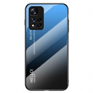 Cover Xiaomi Redmi Note 11 Pro Plus 5G Hærdet Glas Hej
