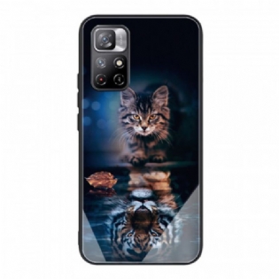Cover Xiaomi Redmi Note 11 Pro Plus 5G Mit Tiger Hærdet Glas