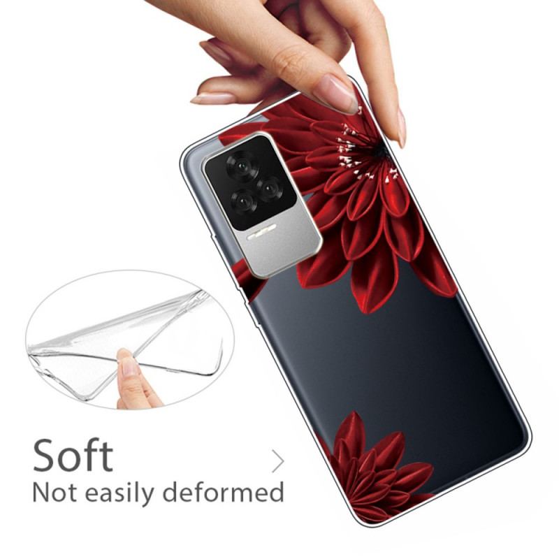 Cover Poco F4 Rød Blomst