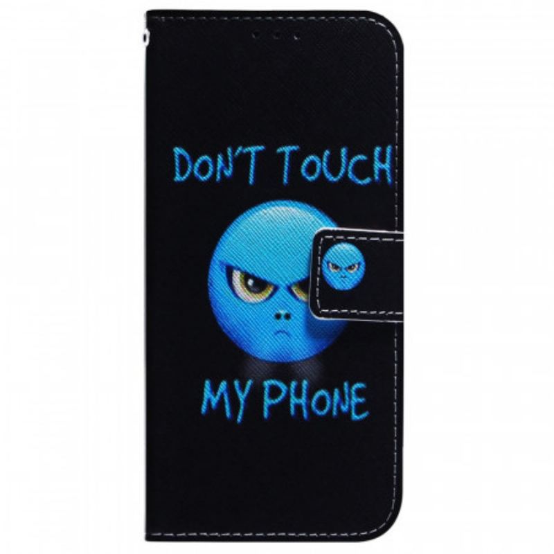 Flip Cover Poco F4 Emoji Rør Ikke Ved Min Telefon