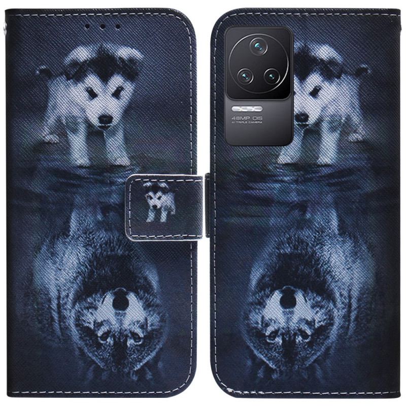 Flip Cover Poco F4 Hvalpe Drøm