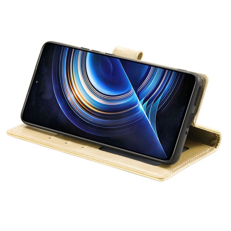 Flip Cover Poco F4 Mandala Sun Med Snor