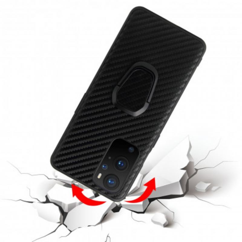 Cover OnePlus 9 Pro Sort Glitter Ring-support
