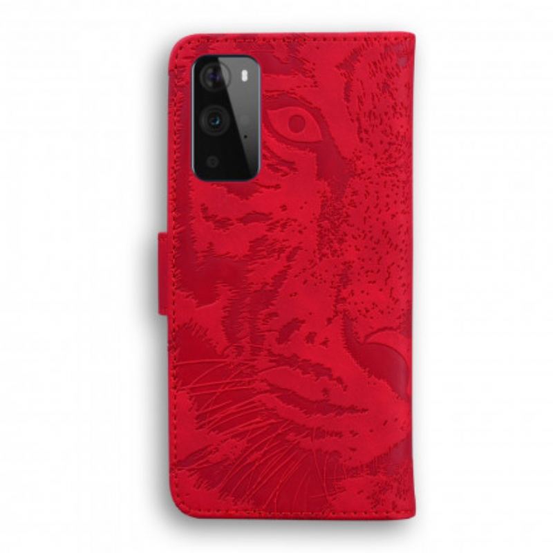 Flip Cover OnePlus 9 Pro Tiger Ansigtsprint