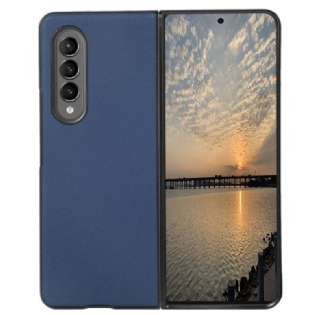Cover Samsung Galaxy Z Fold 4 Kors Tekstur I Imiteret Læder