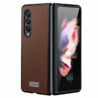 Cover Samsung Galaxy Z Fold 4 Sulada Litchi Imiteret Læder