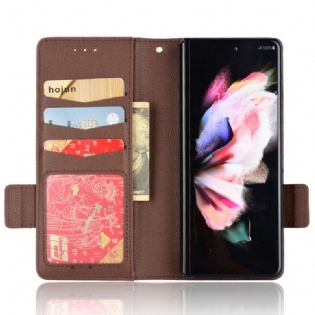 Flip Cover Samsung Galaxy Z Fold 4 Imiteret Læder Winston