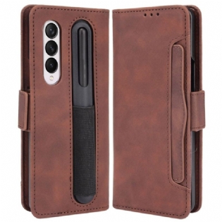 Flip Cover Samsung Galaxy Z Fold 4 Spion Med Pen Opbevaring