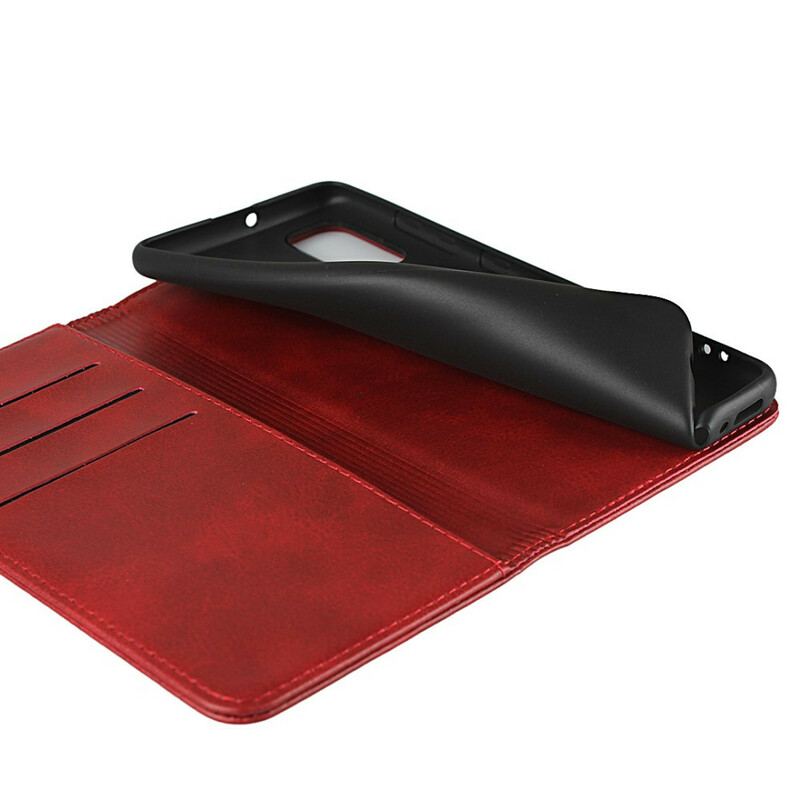 Cover Samsung Galaxy A41 Flip Cover Stil Læder Sobriety
