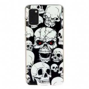 Cover Samsung Galaxy A41 Forsigtig Fluorescerende Kranier