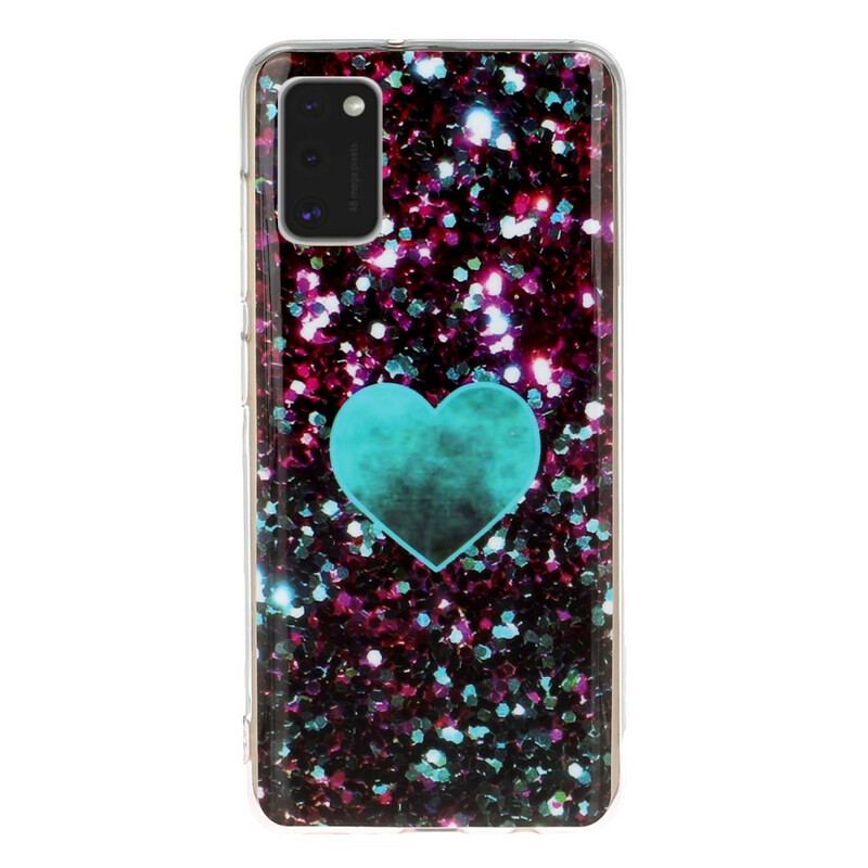 Cover Samsung Galaxy A41 Glitter Marmor