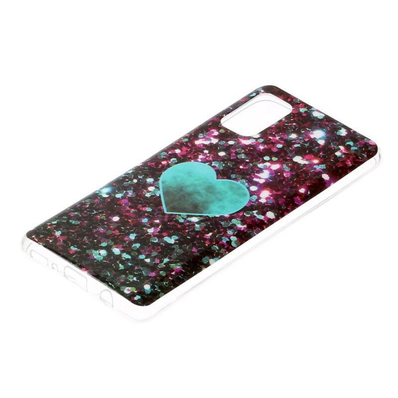Cover Samsung Galaxy A41 Glitter Marmor