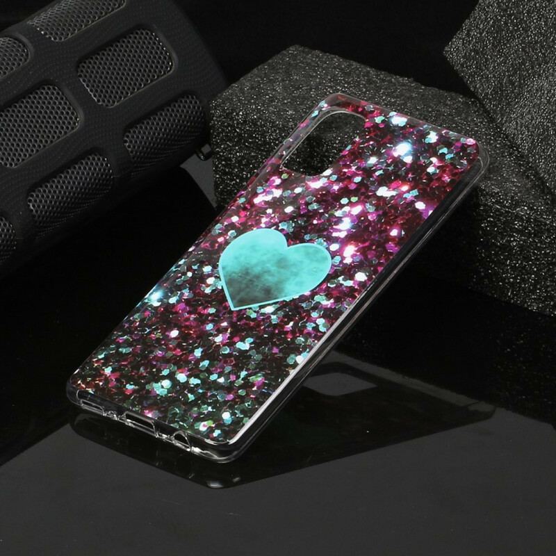 Cover Samsung Galaxy A41 Glitter Marmor