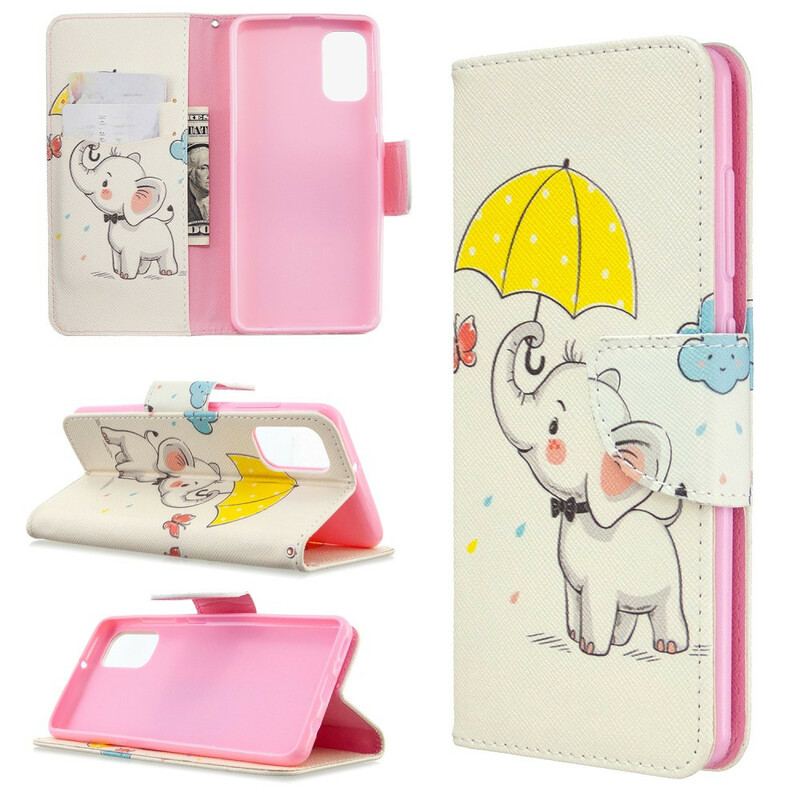Flip Cover Samsung Galaxy A41 Baby Elefant