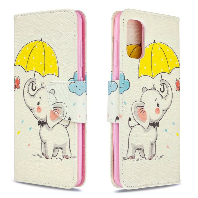 Flip Cover Samsung Galaxy A41 Baby Elefant