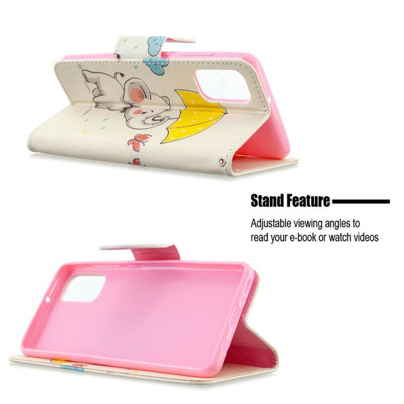 Flip Cover Samsung Galaxy A41 Baby Elefant