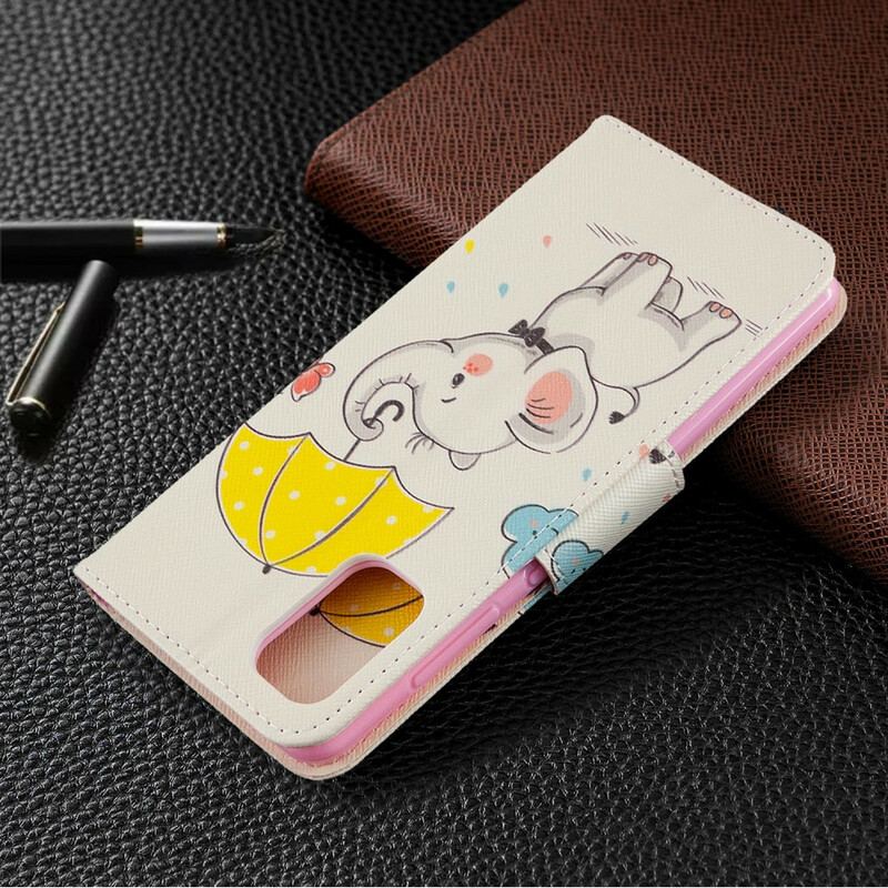 Flip Cover Samsung Galaxy A41 Baby Elefant