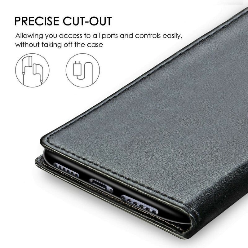 Flip Cover Samsung Galaxy A41 Kunstlæder Og Vintage Lås