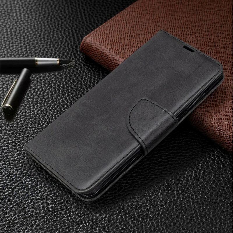 Flip Cover Samsung Galaxy A41 Læder Cover Glat Flap Skrå