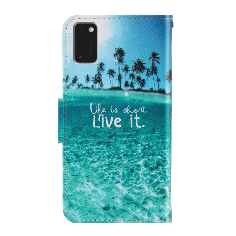 Flip Cover Samsung Galaxy A41 Med Snor Live It At Lanyard