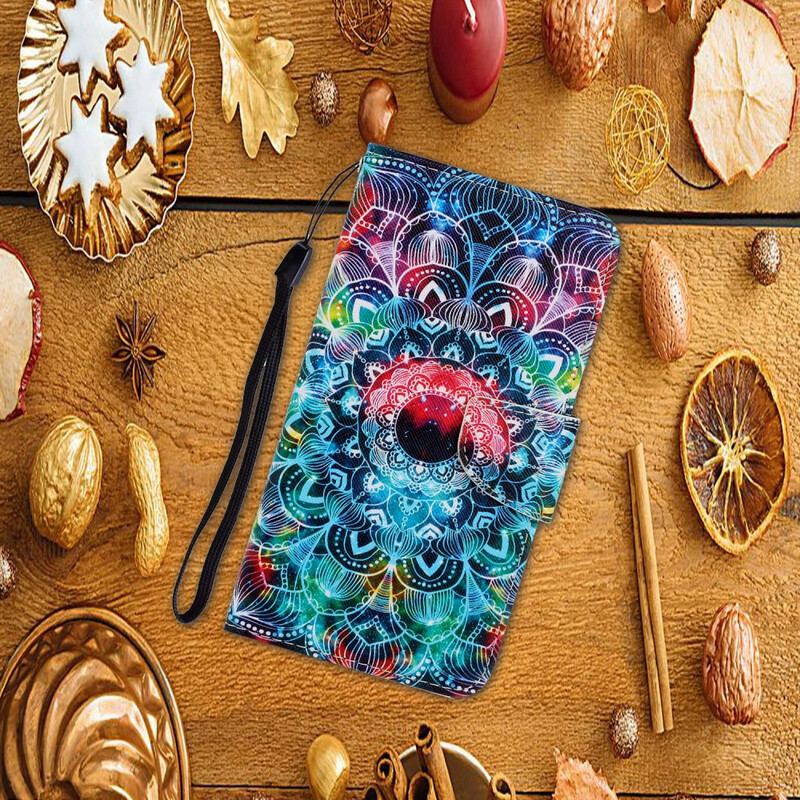Flip Cover Samsung Galaxy A41 Med Snor Prangende Strappy Mandala