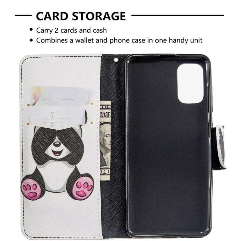 Flip Cover Samsung Galaxy A41 Panda Sjov