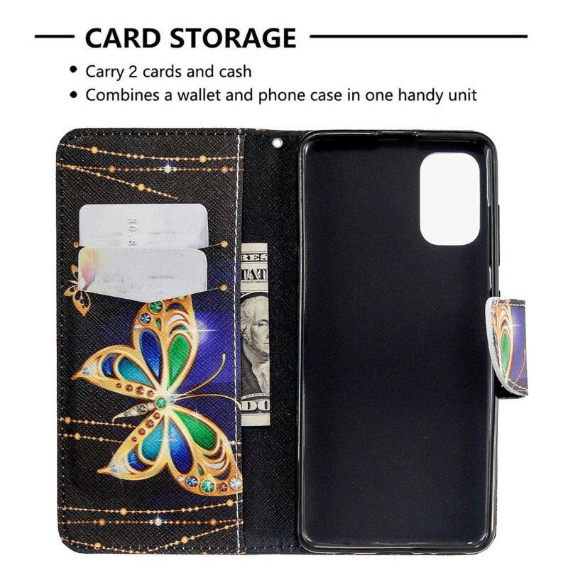 Flip Cover Samsung Galaxy A41 Sommerfugle Konger
