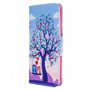 Flip Cover Samsung Galaxy A41 Ugler På Gyngen