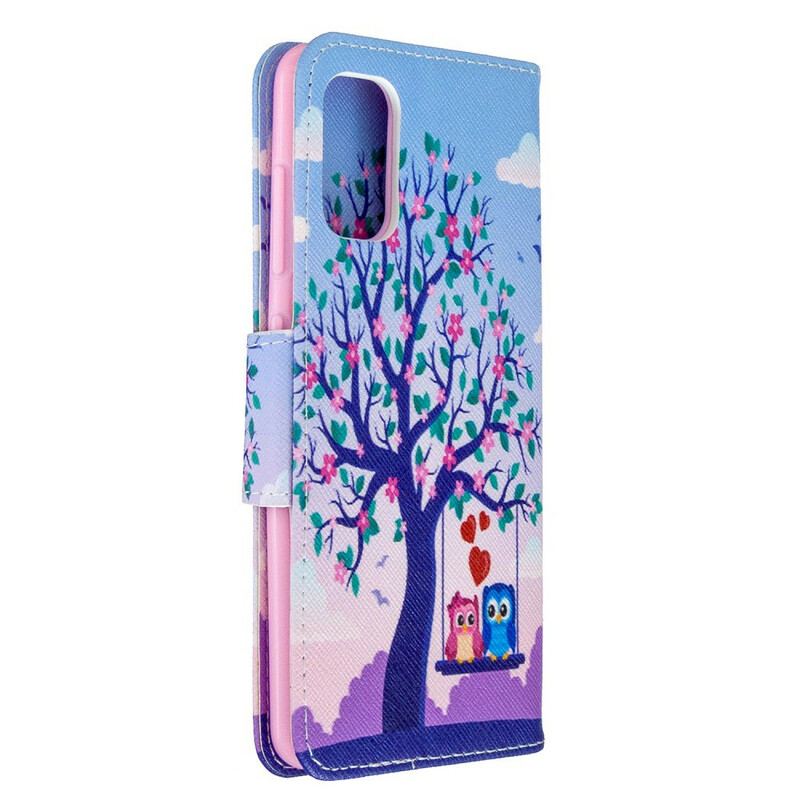 Flip Cover Samsung Galaxy A41 Ugler På Gyngen