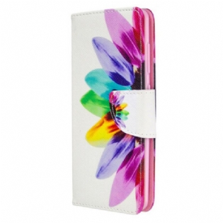 Læder Cover Samsung Galaxy A41 Akvarel Blomst