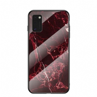 Mobilcover Samsung Galaxy A41 Premium Farve Hærdet Glas