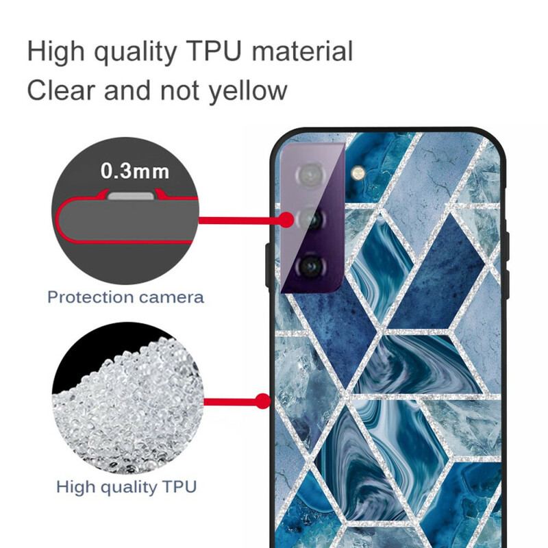Cover Samsung Galaxy S21 5G Glitter Marmor