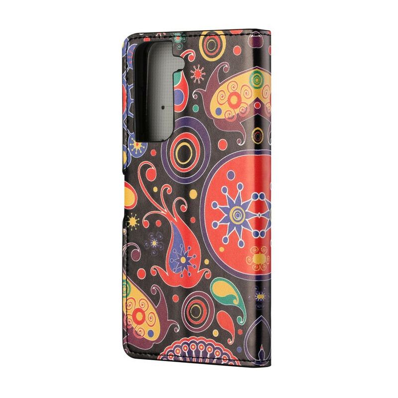 Flip Cover Samsung Galaxy S21 5G Galaxy Design