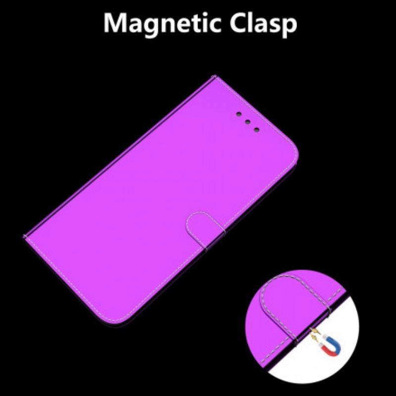 Flip Cover Samsung Galaxy S21 5G Spejlcover I Imiteret Læder