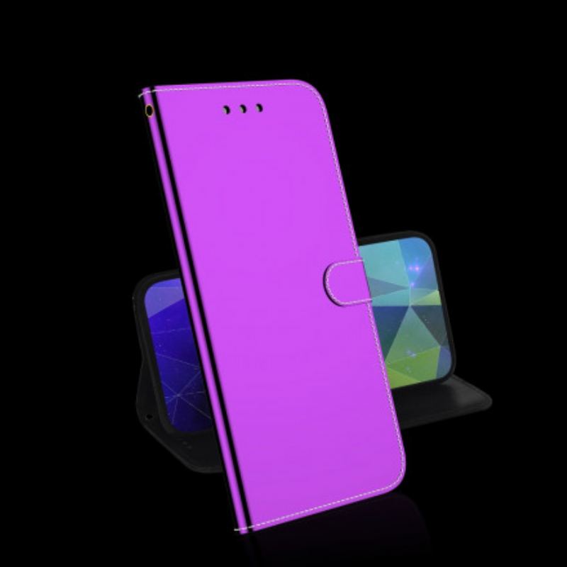 Flip Cover Samsung Galaxy S21 5G Spejlcover I Imiteret Læder
