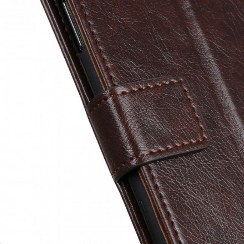 Flip Cover Samsung Galaxy S21 5G Style Nappa Læder Vintage Nitter