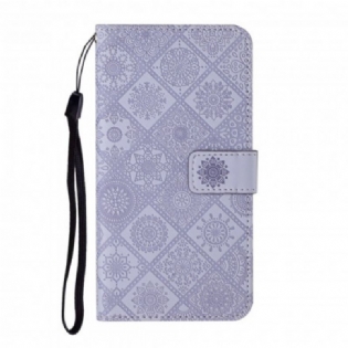 Flip Cover Samsung Galaxy S21 5G Tapestry Mønster