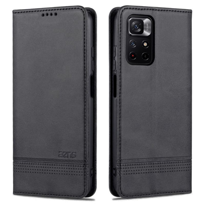 Cover Poco M4 Pro 5G Flip Cover Azns Læderstyling